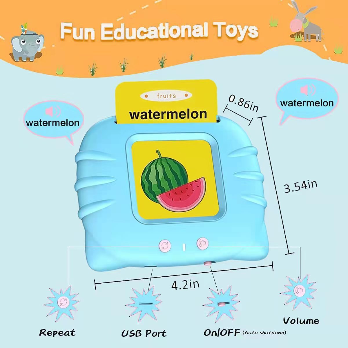 English early education card machine